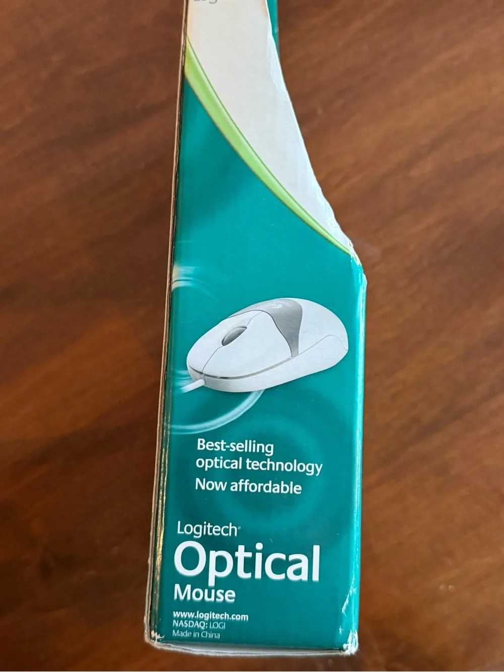 Vintage Logitech Optical Mouse USB PS/2 PC Mac New In Box Y2K Retro Computer